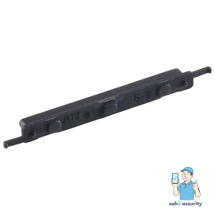 Volume Side Button Outer for Samsung Galaxy A12 Black thumbnail